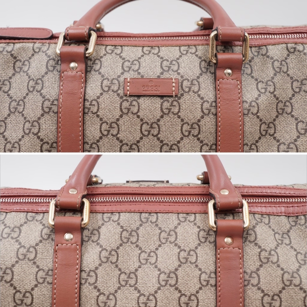 ❌️❌️SOLD❌️❌️BM40 💚 Gucci Joy Boston Bag GG Coated Canvas Medium - Picture 7 of 14
